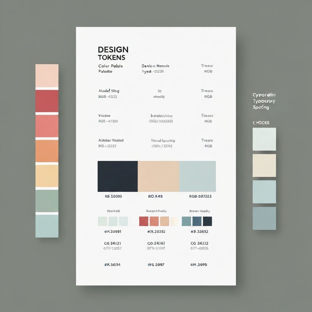 Design tokens visualization